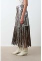 Falda Midi De Cuero Folia Para Mujer Lyra Falda Midi De Cuero Folia Para Mujer Lyra Plata 12 VÉLEZ de Vélez