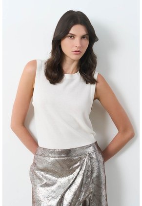Falda Midi De Cuero Folia Para Mujer Lyra Falda Midi De Cuero Folia Para Mujer Lyra Plata 12 VÉLEZ