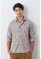 Camisa Lyra 2 Manga Larga Para Hombre Semi Fitted Camisa Lyra 2 Manga Larga Para Hombre Semi Fitted Gris XXL VÉLEZ de Vélez