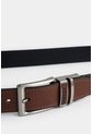 Cinturón Doble Faz De Cuero Para Hombre Doble Pasador Cinturón Doble Faz De Cuero Para Hombre Doble Pasador Miel 38 VÉLEZ de Vélez