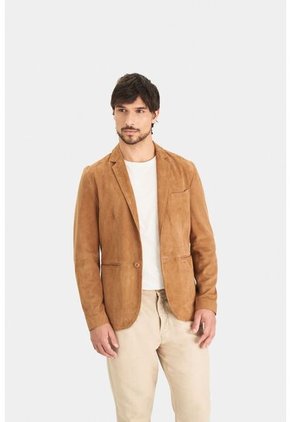 Blazer Niger De Gamuza Para Hombre Fit Semi Ajustado Blazer Niger De Gamuza Para Hombre Fit Semi Ajustado Miel M VÉLEZ