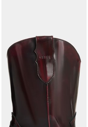 Bota Texana En Cuero Para Mujer Dino Bota Texana En Cuero Para Mujer Dino Vinotinto 38 VÉLEZ