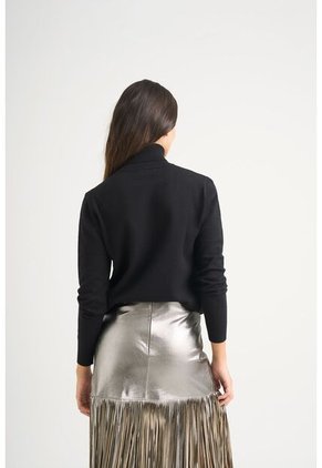 Sweater Tejido Básico Maqui Para Mujer Cuello Tortuga Sweater Tejido Básico Maqui Para Mujer Cuello Tortuga Negro M VÉLEZ