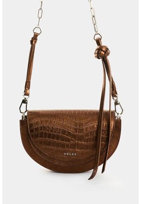 Manos Libres De Cuero Folia Para Mujer Luna Manos Libres De Cuero Folia Para Mujer Luna Bronce VÉLEZ