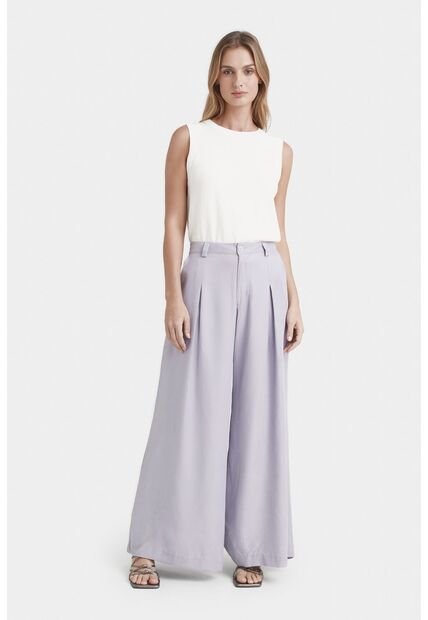 Pantalón Palazzo Caltha Para Mujer Fit Holgado Pantalón Palazzo Caltha Para Mujer Fit Holgado Lila 06 Vélez