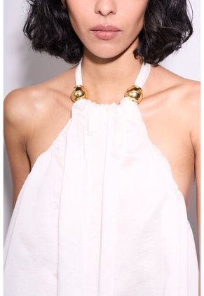 Top Halter Con Esferas Para Mujer Rouge Top Halter Con Esferas Para Mujer Rouge Blanco 12 VÉLEZ