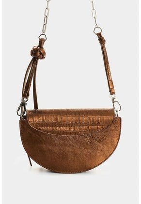 Manos Libres De Cuero Folia Para Mujer Luna Manos Libres De Cuero Folia Para Mujer Luna Bronce VÉLEZ