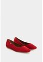 Baleta De Cuero Gamuzado Para Mujer Elia Baleta De Cuero Gamuzado Para Mujer Elia Rojo 36 VÉLEZ de Vélez