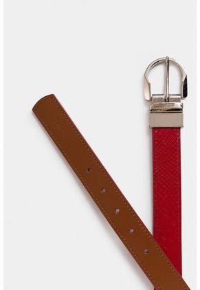 Cinturón Doble Faz Aki De Cuero Para Mujer Placa Serpiente Cinturón Doble Faz Aki De Cuero Para Mujer Placa Serpiente Rojo S VÉLEZ