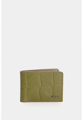 Billetera En Cuero Para Hombre Ical Billetera En Cuero Para Hombre Ical Verde Oliva VÉLEZ