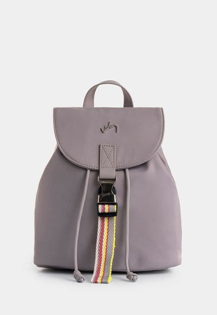 Morral Elora En Lona Y Cuero Para Mujer Detalle Contraste Morral Elora En Lona Y Cuero Para Mujer Detalle Contraste Gris Vélez