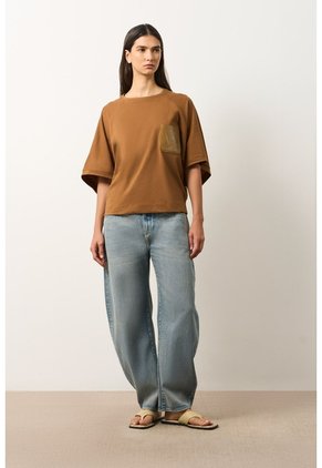 Camiseta Ópalo Para Mujer Manga Ranglan Camiseta Ópalo Para Mujer Manga Ranglan Tabaco S VÉLEZ