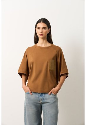 Camiseta Ópalo Para Mujer Manga Ranglan Camiseta Ópalo Para Mujer Manga Ranglan Tabaco S VÉLEZ