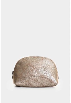 Cosmetiquera De Cuero Folia Para Mujer Nacre Cosmetiquera De Cuero Folia Para Mujer Nacre Plata VÉLEZ