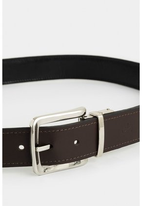 Cinturón Doble Faz Austen De Cuero Para Hombre Costuras Decorativas Bordes Cinturón Doble Faz Austen De Cuero Para Hombre Costuras Decorativas Bordes Cafe 40 VÉLEZ