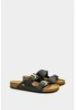 Sandalia Plana Pilos De Cuero Para Mujer Suela Corcho Sandalia Plana Pilos De Cuero Para Mujer Suela Corcho Negro 37 VÉLEZ de Vélez