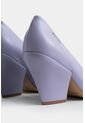 Tacones Cerrados Libra De Cuero Para Mujer Punta Cuadrada Tacones Cerrados Libra De Cuero Para Mujer Punta Cuadrada Lila 38 VÉLEZ de Vélez
