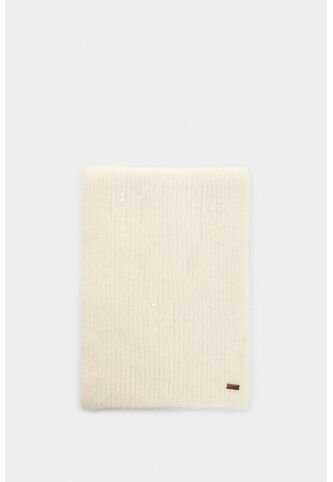 Bufanda Tejida Platino Para Mujer Detalle Lentejuelas Bufanda Tejida Platino Para Mujer Detalle Lentejuelas Crema XS VÉLEZ Vélez