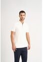Polo Casual Algodón Para Hombre Cremallera Polo Casual Algodón Para Hombre Cremallera Crema XXL VÉLEZ de Vélez