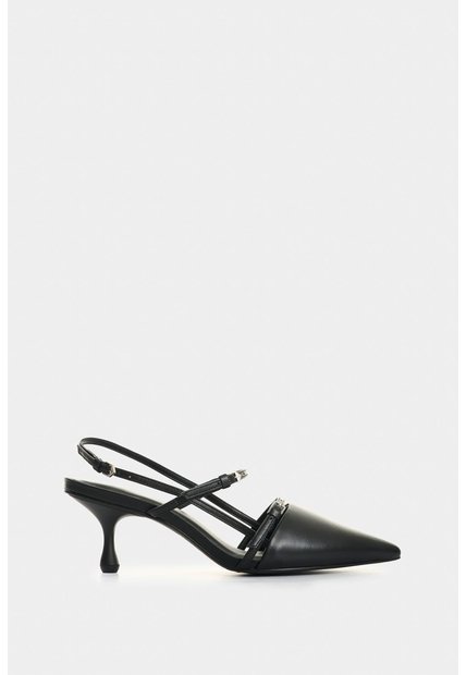 Tacones Cerrados Brielle De Cuero Folia Para Mujer Brillo Tacones Cerrados Brielle De Cuero Folia Para Mujer Brillo Negro 34 VÉLEZ
