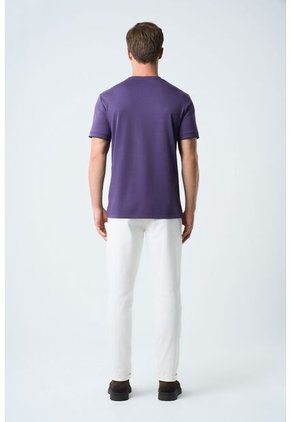 Camiseta Micropima Arizona Para Hombre Semi Ajustada Camiseta Micropima Arizona Para Hombre Semi Ajustada Morado XL VÉLEZ