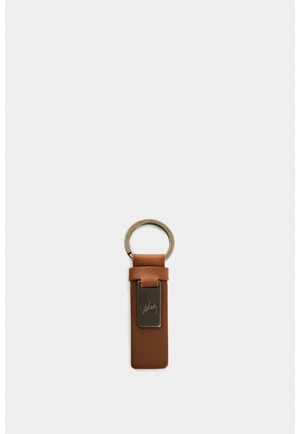 Llavero Etéreo De Cuero Para Hombre Placa Llavero Etéreo De Cuero Para Hombre Placa Miel VÉLEZ