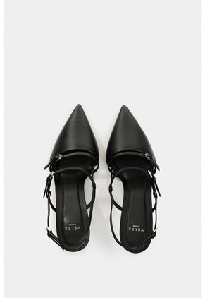 Tacones Cerrados Brielle De Cuero Folia Para Mujer Brillo Tacones Cerrados Brielle De Cuero Folia Para Mujer Brillo Negro 34 VÉLEZ