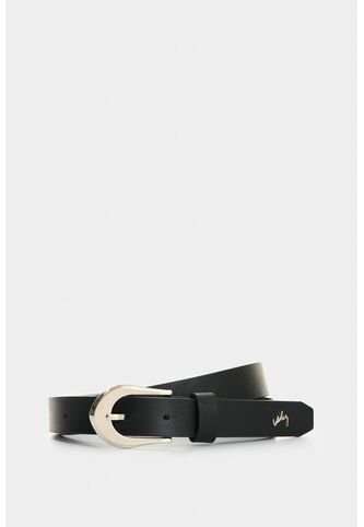 Cinturón Unifaz De Cuero Folia Para Mujer Dunas Cinturón Unifaz De Cuero Folia Para Mujer Dunas Negro M VÉLEZ Vélez