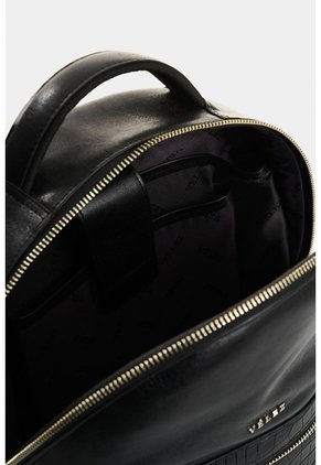 Morral De Cuero Grabado Para Mujer Floral Morral De Cuero Grabado Para Mujer Floral Negro VÉLEZ