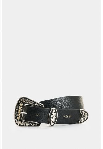 Cinturón Unifaz De Cuero Para Mujer Nacarina Cinturón Unifaz De Cuero Para Mujer Nacarina Negro L VÉLEZ Vélez