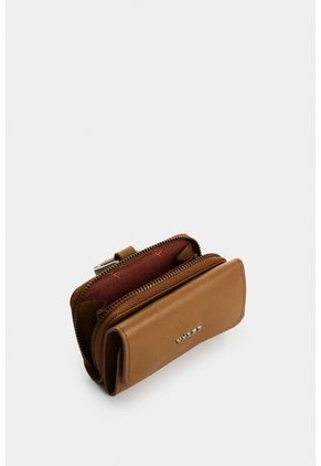 Monedero De Cuero Para Mujer Tropical Monedero De Cuero Para Mujer Tropical Miel VÉLEZ