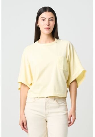 Camiseta Ópalo Para Mujer Manga Ranglan Camiseta Ópalo Para Mujer Manga Ranglan Amarillo M VÉLEZ Vélez