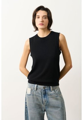 Top Tejido Amaru Para Mujer Top Tejido Amaru Para Mujer Negro S VÉLEZ