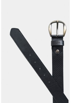 Cinturón Unifaz Makki De Cuero Para Mujer Placa Reptilia Cinturón Unifaz Makki De Cuero Para Mujer Placa Reptilia Negro L VÉLEZ