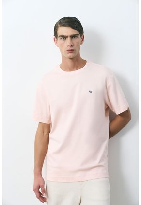Camiseta Manga Corta Lerici Para Hombre Semi Fitted Camiseta Manga Corta Lerici Para Hombre Semi Fitted Rosado L VÉLEZ
