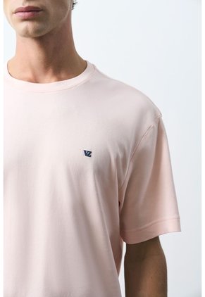 Camiseta Manga Corta Lerici Para Hombre Semi Fitted Camiseta Manga Corta Lerici Para Hombre Semi Fitted Rosado L VÉLEZ