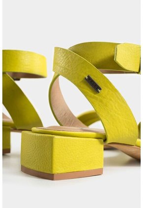 Sandalias Tacón Lorca De Cuero Para Mujer Ajuste Con Hebilla Sandalias Tacón Lorca De Cuero Para Mujer Ajuste Con Hebilla Verde Limon 38 Vélez