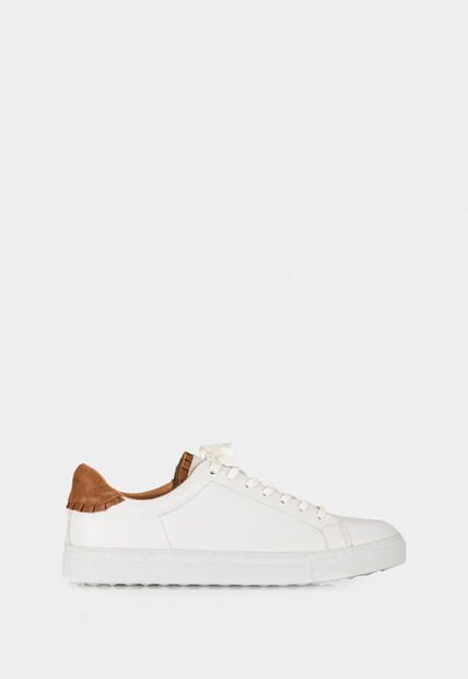 Tenis Casual De Cuero Combinados Tenis Casual De Cuero Combinados Blanco 35 Vélez