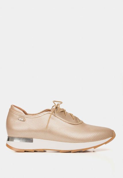 Zapatos Cordón De Cuero Para Mujer Suela Deportiva Zapatos Cordón De Cuero Para Mujer Suela Deportiva Dorado 35 Vélez