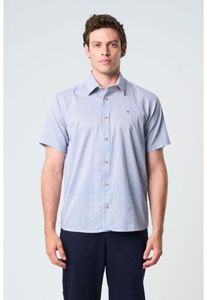 Camisa Manga Corta Enif Para Hombre Silueta Clásica Camisa Manga Corta Enif Para Hombre Silueta Clásica Azul Oscuro M VÉLEZ