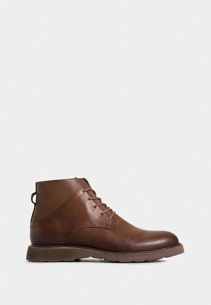 Botas Placa 2 De Cuero Para Hombre Suela Tractorada Botas Placa 2 De Cuero Para Hombre Suela Tractorada Miel 44 Vélez