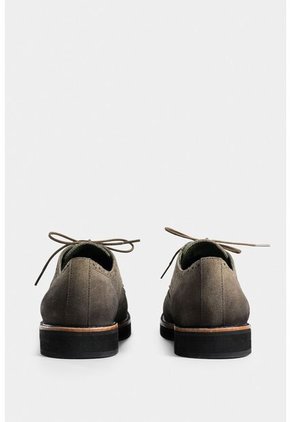 Zapatos De Cordón Alessio De Cuero Gamuza Para Hombre Efecto Escribiente Zapatos De Cordón Alessio De Cuero Gamuza Para Hombre Efecto Escribiente Verde Oliva 38 VÉLEZ