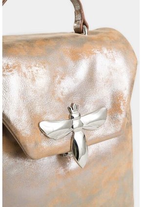 Morral Thalia De Cuero Folia Para Mujer Silueta Hexagonal Morral Thalia De Cuero Folia Para Mujer Silueta Hexagonal Plata Vélez