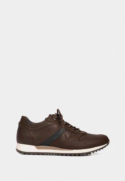 Tenis Romeo De Cuero Para Hombre Efecto Envejecido Cafe Tenis Romeo De Cuero Para Hombre Efecto Envejecido Cafe 44 Vélez