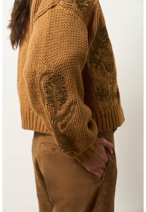 Cardigan En Lana Para Mujer Surco Cardigan En Lana Para Mujer Surco Miel L VÉLEZ