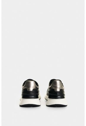 Tenis De Cuero Y Folia Para Mujer Cooper Tenis De Cuero Y Folia Para Mujer Cooper Negro 35 VÉLEZ