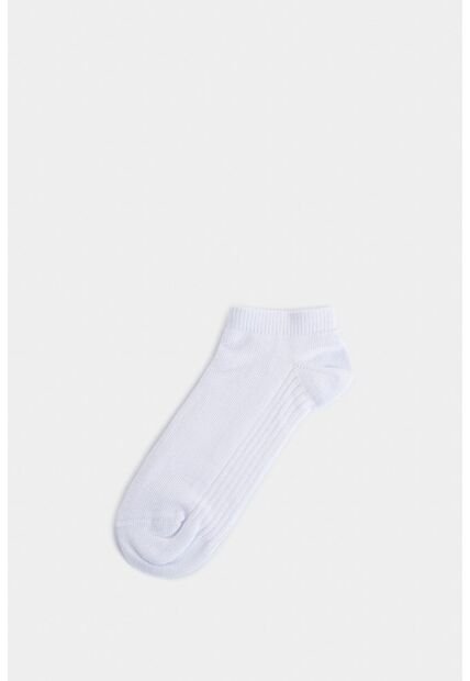 Calcetines Tobilleros Lines 3 De Algodón Para Hombre Detalle Acanalado Calcetines Tobilleros Lines 3 De Algodón Para Hombre Detalle Acanalado Blanco XS VÉLEZ
