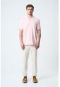 Polo Para Hombre Semi Fit Detalle Jacquard Polo Para Hombre Semi Fit Detalle Jacquard Rosado XS VÉLEZ de Vélez