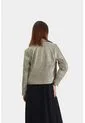 Chaqueta Biker Tokio En Cuero Para Mujer Efecto Metalizado Chaqueta Biker Tokio En Cuero Para Mujer Efecto Metalizado Dorado XX VÉLEZ de Vélez
