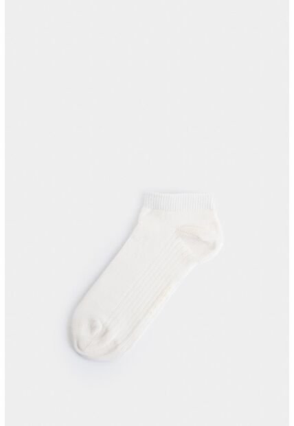 Calcetines Tobilleros Lines 3 De Algodón Para Hombre Detalle Acanalado Calcetines Tobilleros Lines 3 De Algodón Para Hombre Detalle Acanalado Perla XS VÉLEZ
